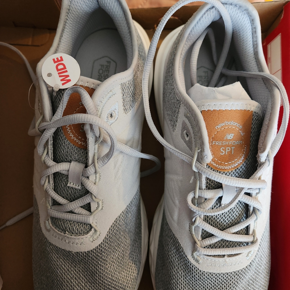 New Balance Fresh Foam Gray and White Shoes